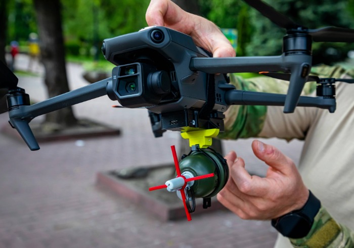 Drone used by Ukraine soldiers