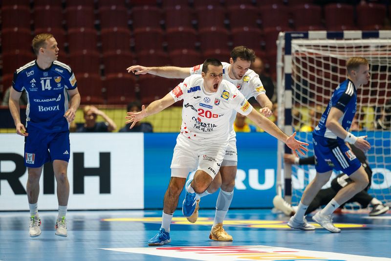 Croatia Earn Crucial Win Over Iceland in Battle for EHF EURO Semi-Finals