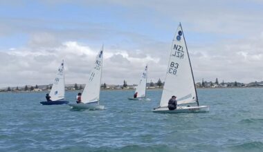 2026 New Zealand Europe Dinghy National Championship sails in Nelson