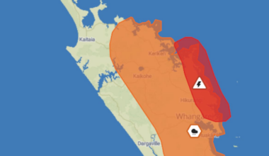 Severe thunderstorm warning issued for parts of Northland as storms move east