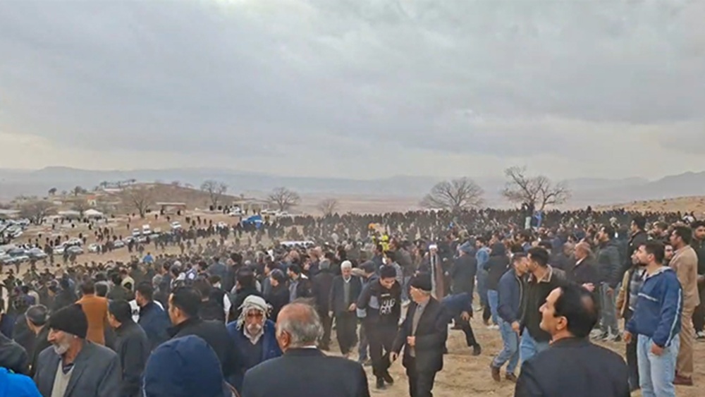 Funeral of Amirhesam Khodayari-Fard, protester murdered by the Iranian regime’s security forces (January 2, 2026)