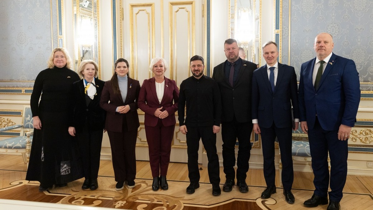 Zelenskyy, Latvian Saeima Speaker discuss peace process, Ukraine's support programs