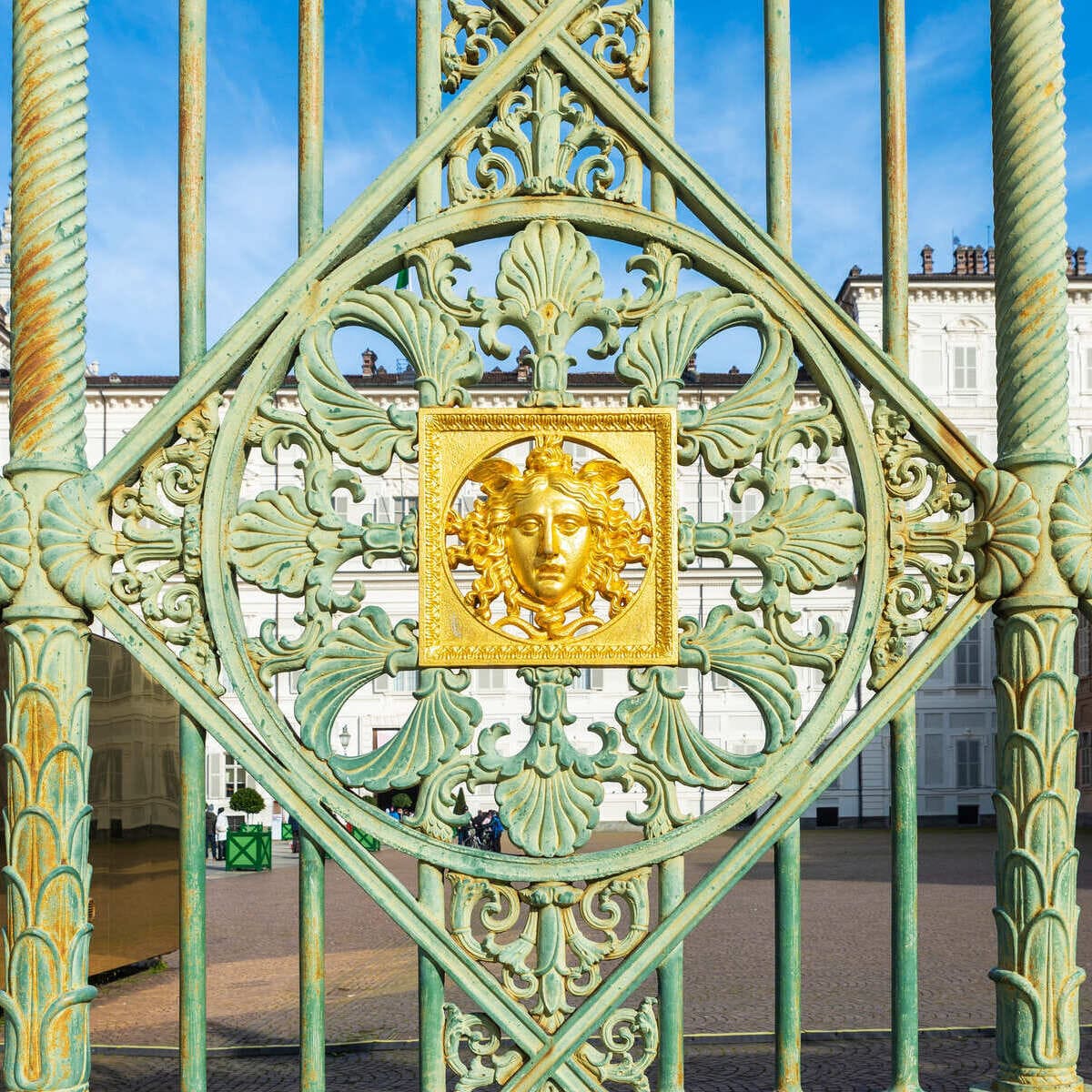 Gates Of The Royal Palace Of Turin, Italy