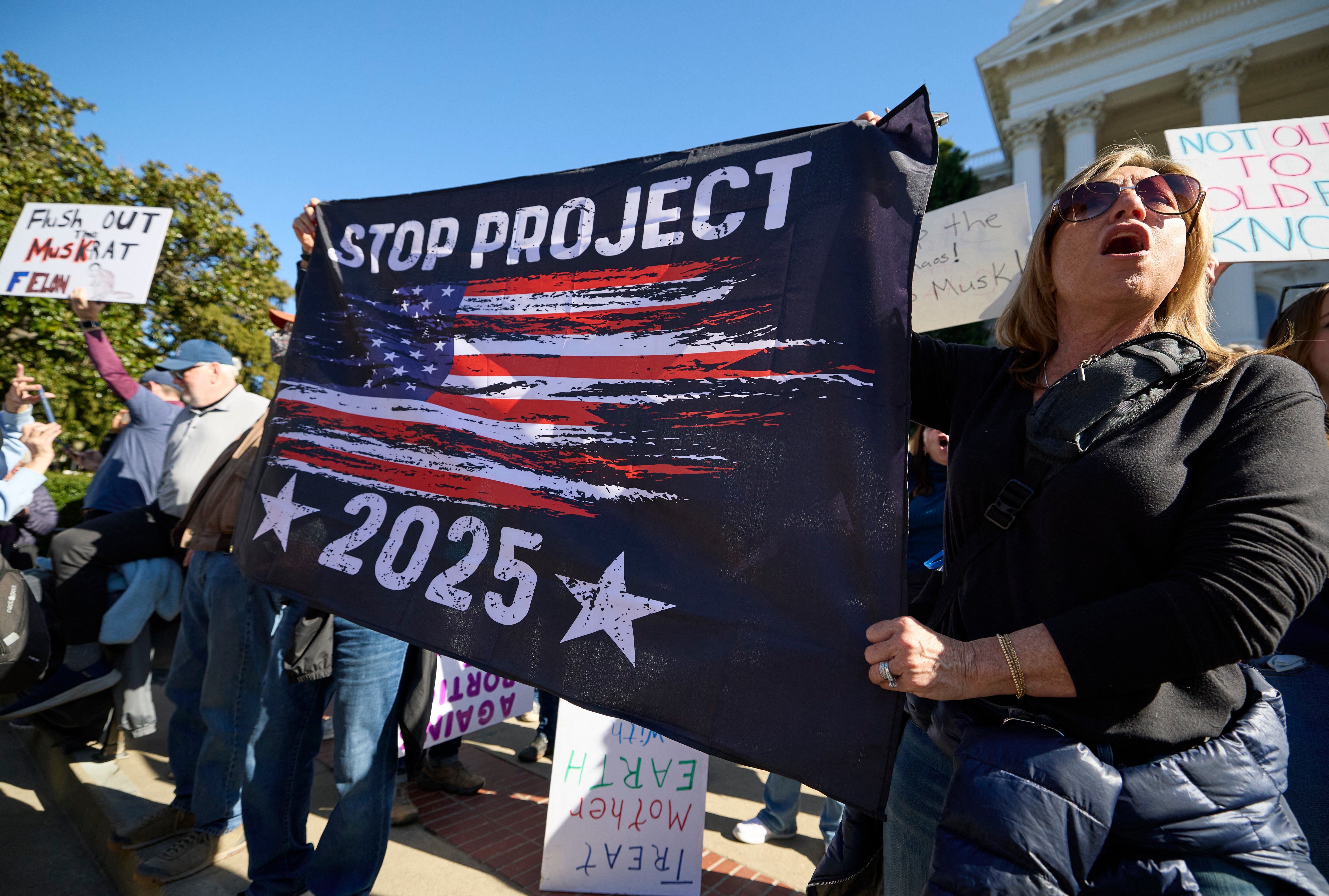 The Heritage Foundation’s Project 2025 blueprint for a Republican administration was at the center of protests leading up to and after Trump’s election
