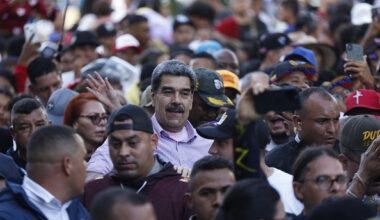 Maduro supporters rally in Caracas on Youth Day