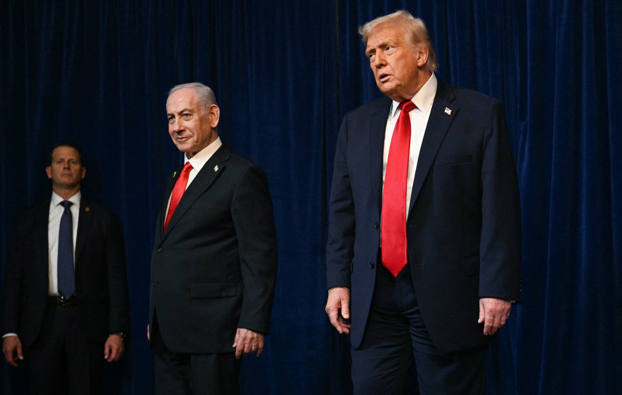 Donald Trump and Israeli prime minister Benjamin Netanyahu