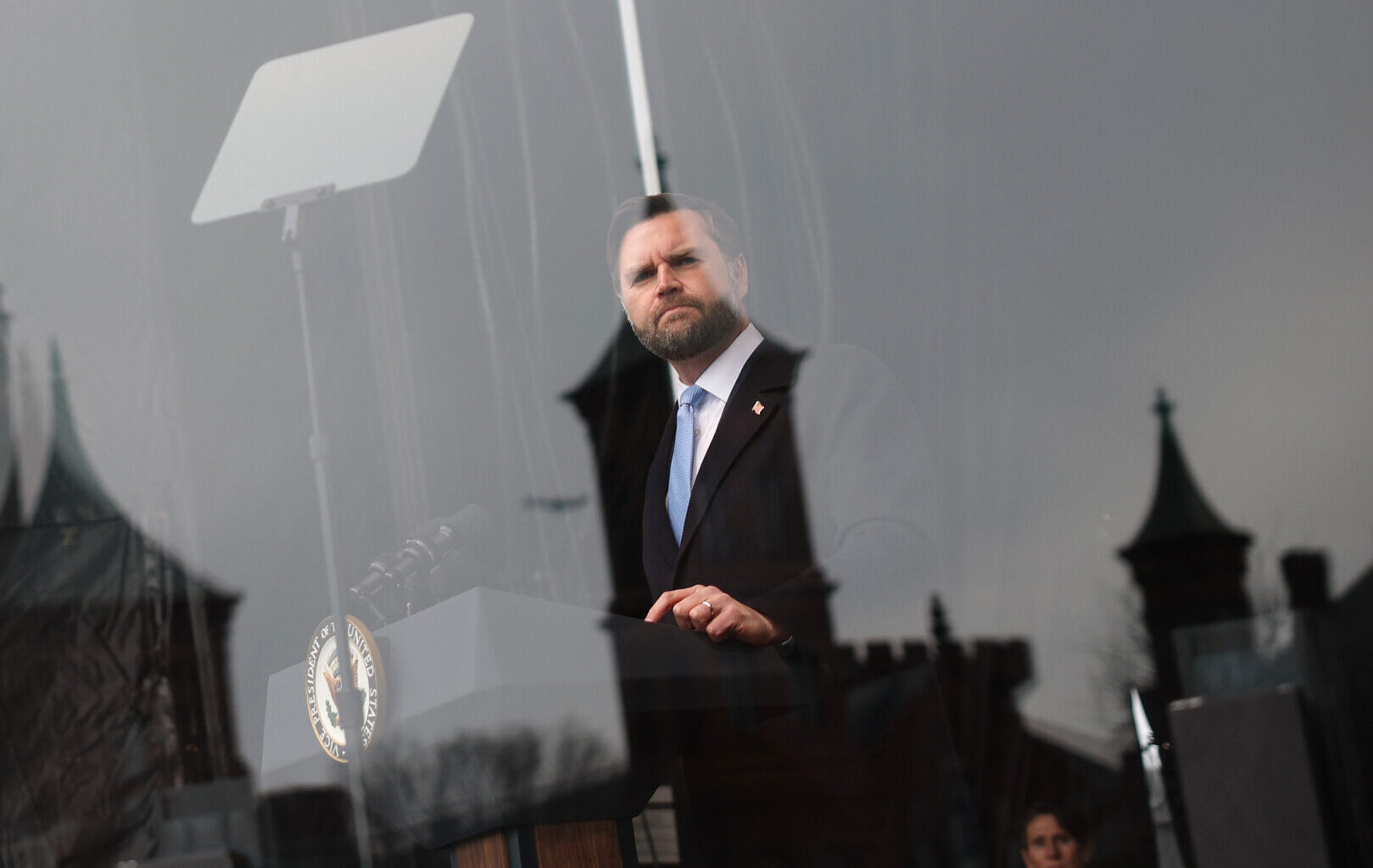 Vice President JD Vance addresses the March for Life rally on Friday.