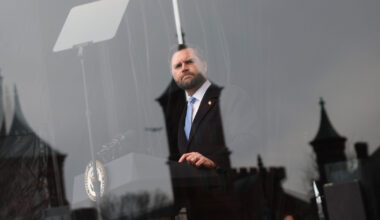 Vice President JD Vance addresses the March for Life rally on Friday.