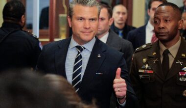 WASHINGTON, DC - JANUARY 05: U.S. Secretary of War Pete Hegseth arrives for a briefing with bicameral congressional leadership at the U.S. Capitol on January 05, 2026 in Washington, DC. The briefing addressed U.S. actions in Venezuela, including the capture of Venezuela’s Nicolas Maduro and his wife, Cilia Flores. (Photo by Chip Somodevilla/Getty Images)