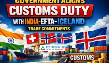 Government Aligns Customs Duty Structure with India–EFTA–Iceland Trade Commitments