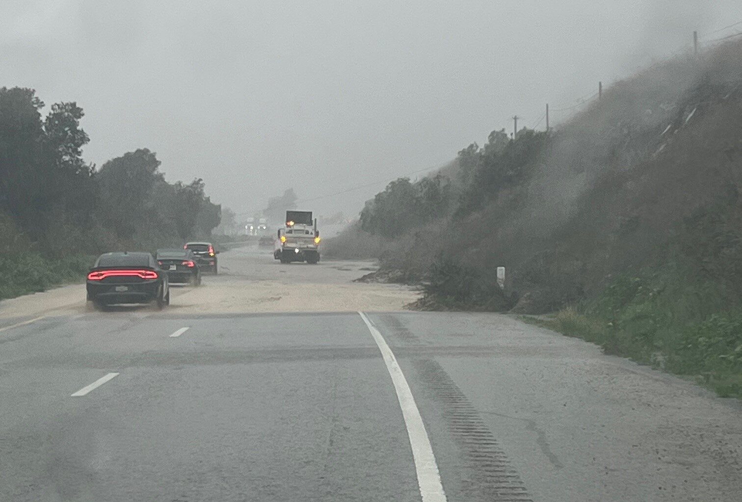 Flash Flood Warning Issued for Parts of Santa Barbara County as 101 Closes for ‘Unknown Duration’