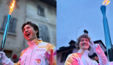 Hudson Williams and Connor Storrie