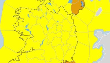 Weather warnings in force across Ireland as Met Éireann forecasts gusts of up to 112km/h – The Irish Times