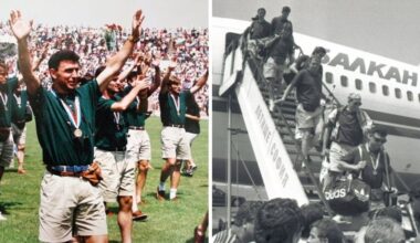 Вижте как България посрещна Димитър Пенев и неговата чета след САЩ`94 (ВИДЕО)