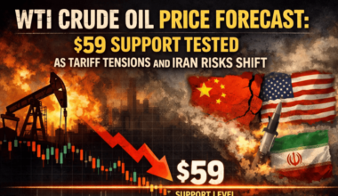 WTI Crude Oil Price Forecast: $59 Support Tested as Tariff Tensions and Iran Risks Shift