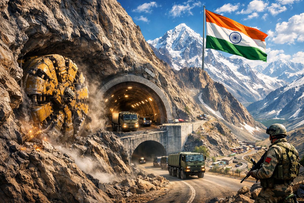 Índia corta o Himalaia por dentro para vencer nevascas que apagavam estradas por meses, escava túnel colossal sob Zojilá, garante ligação permanente com Ladakh (1)
