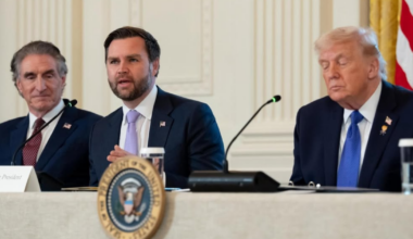 JD Vance with Donald Trump at The White House