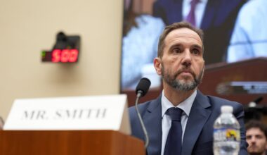 Former Justice Department special counsel Jack Smith waits to testify before the House Judiciary Committee about his investigations into President Trump, Thursday, Jan. 22, 2026 at the Capitol in Washington.