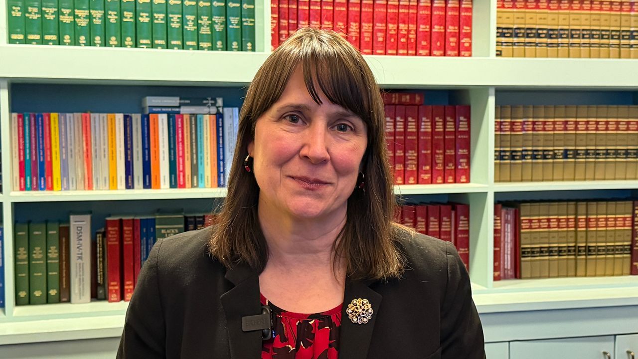 Cumberland County District Attorney Jacqueline Sartoris in her office on Friday. (Spectrum News/Susan Cover)