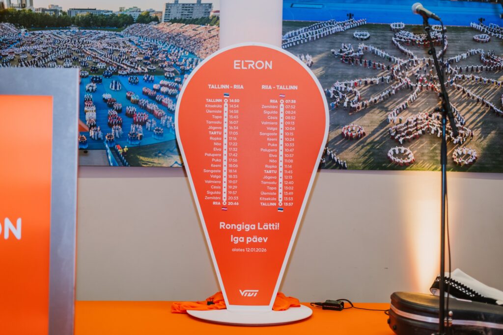 A new rail link reconnects Tartu and Riga, restoring a historic connection and strengthening cross-border travel. Photo: Joonas Sisask.