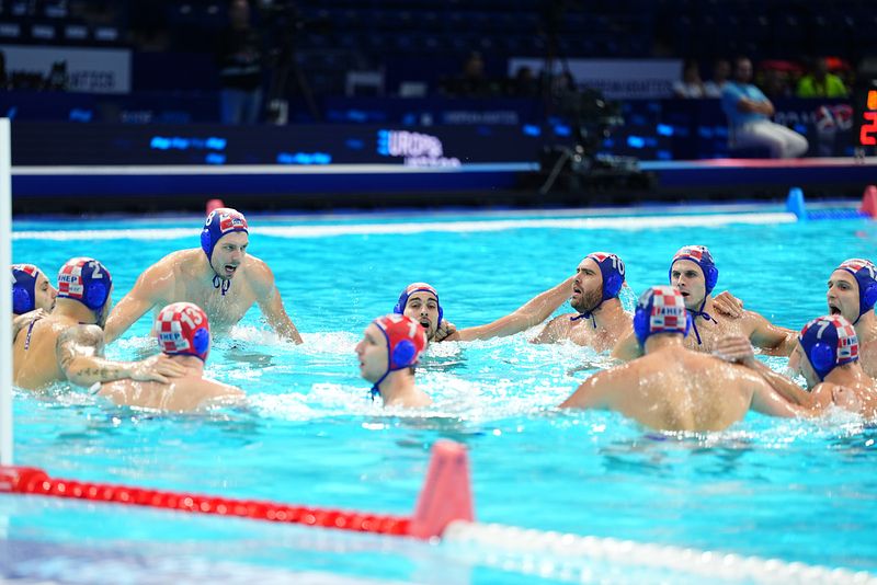 Water Polo European Champs in Belgrade Croatia v Slovenia