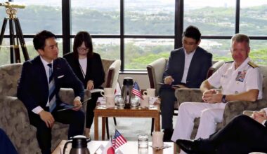 Japan’s defence minister Koizumi meets U.S. Indo-Pacific Command head in Hawaii