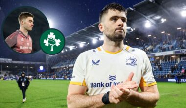 Ex-Ireland players at odds as ‘glaring holes’ reason why one wants Harry Byrne to start versus France is described as ‘slightly depressing’ by the other