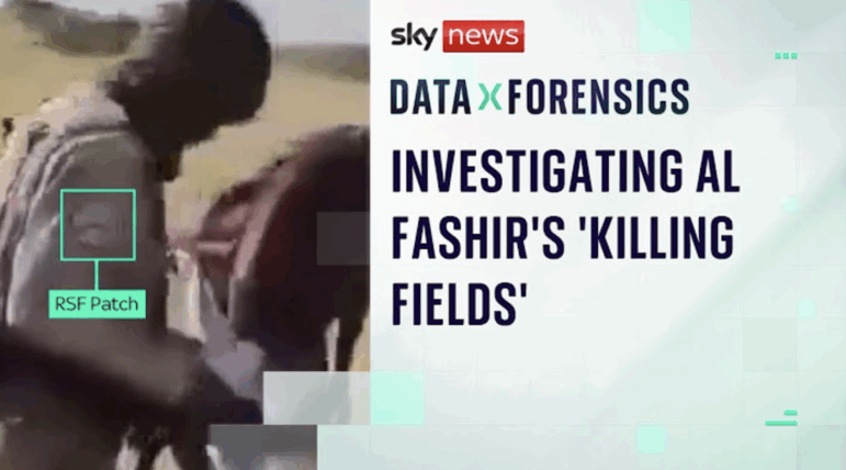 Lighthouse Reports Sky News killing fields of el-Fasher