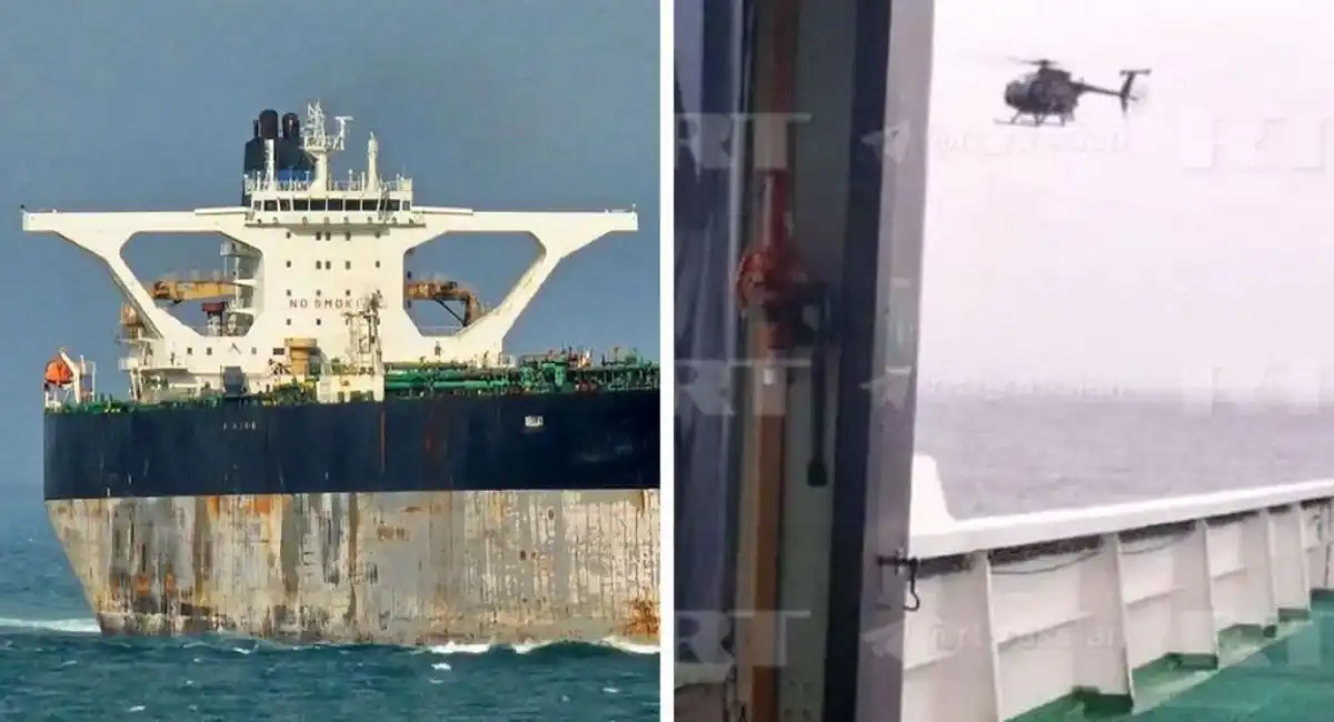 US seizes Russian-flagged oil tanker shadowed by Russian submarine near Iceland