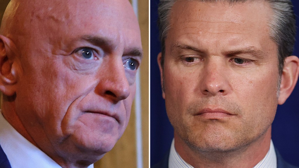 Sen. Mark Kelly sues Pentagon over Hegseth censure, demotion