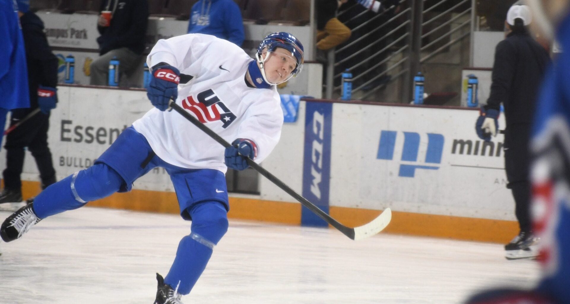 Hermantown's Max Plante day-to-day following undisclosed injury against Slovakia