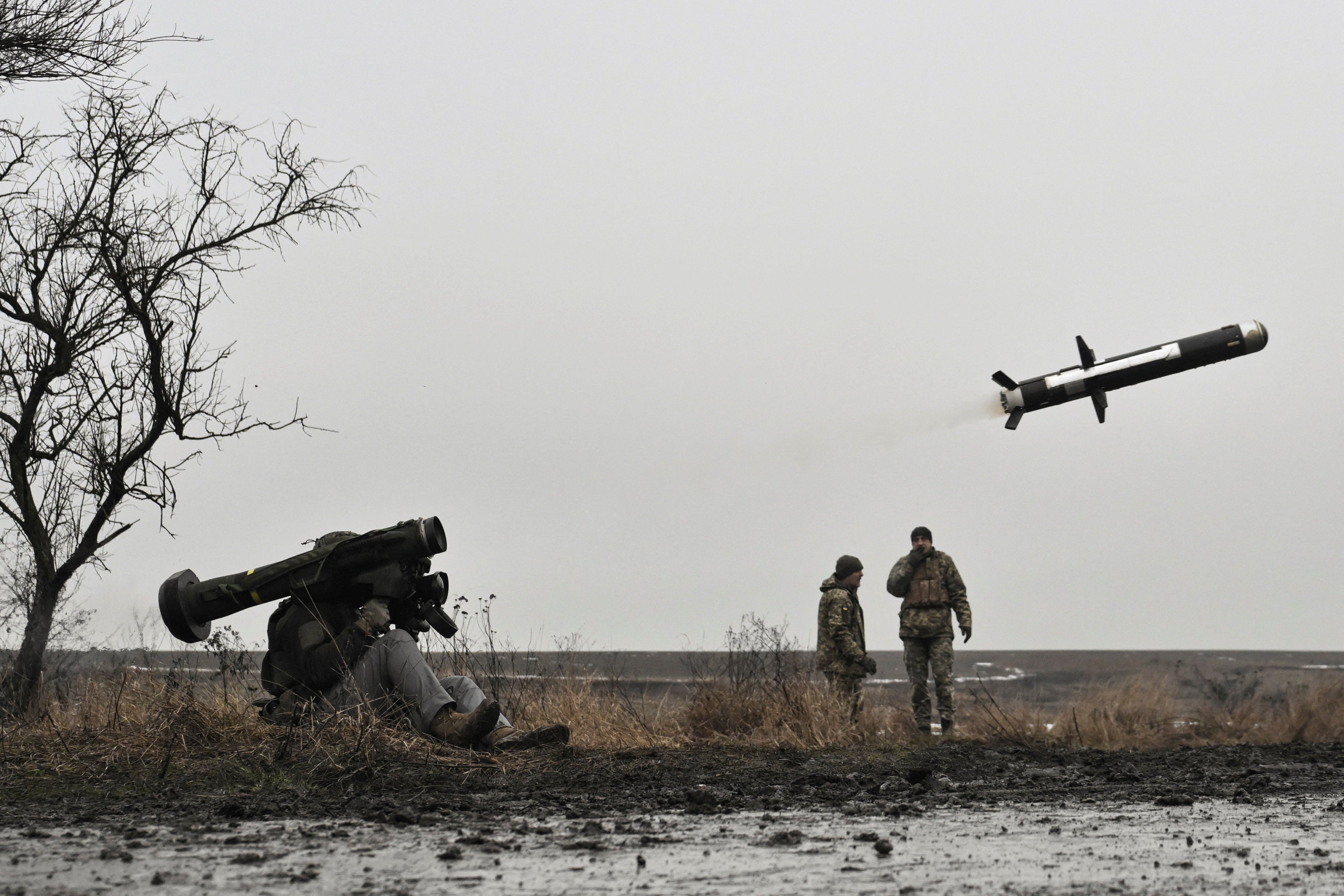 Military exercises of Ukrainian servicemen in Zaporizhzhia region