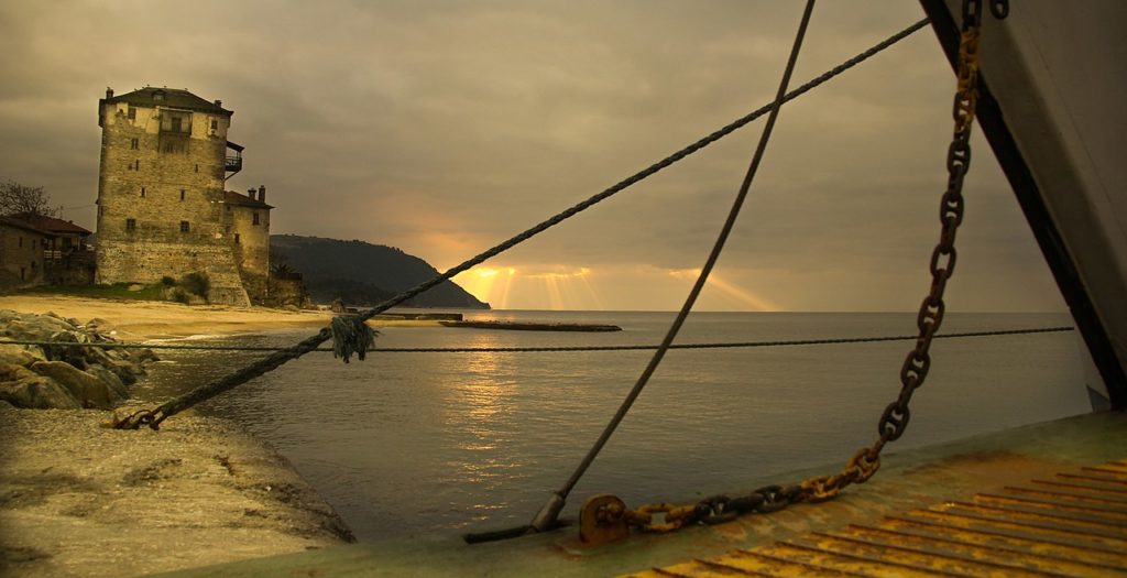 Mt. Athos seascape