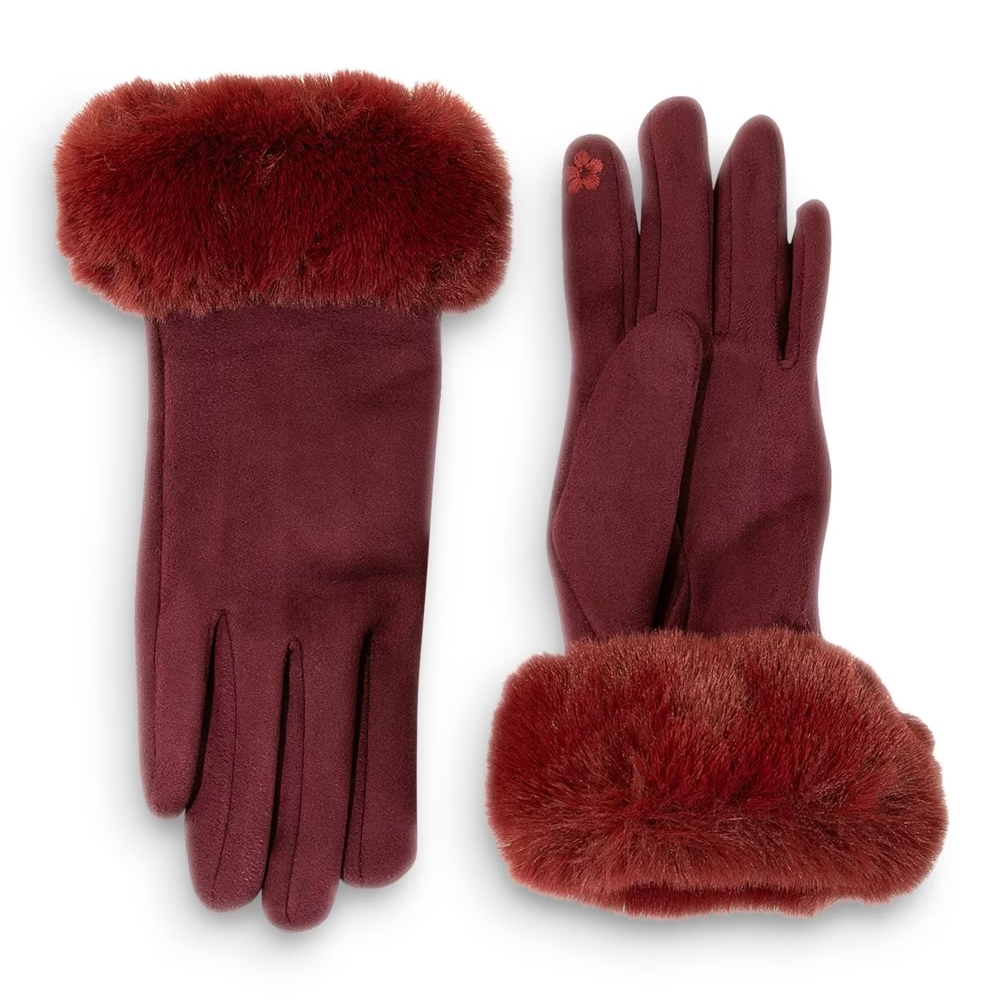 House of Bruar Faux Fur Cuff Gloves