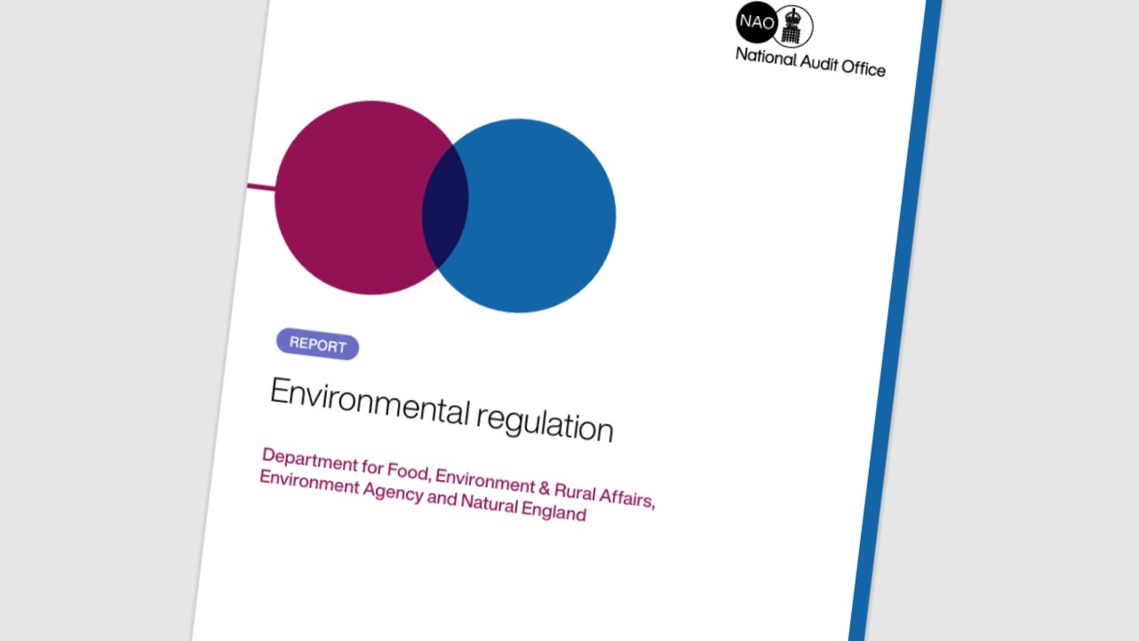 NAO warns environmental regulation is failing to keep pace, with implications for water sector