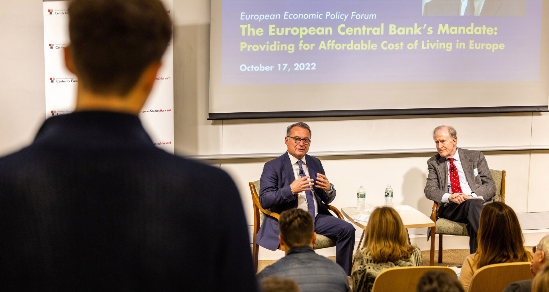 Deutsche Bundesbank President Joachim Nagel and Harvard Professor Benjamin Friedman.