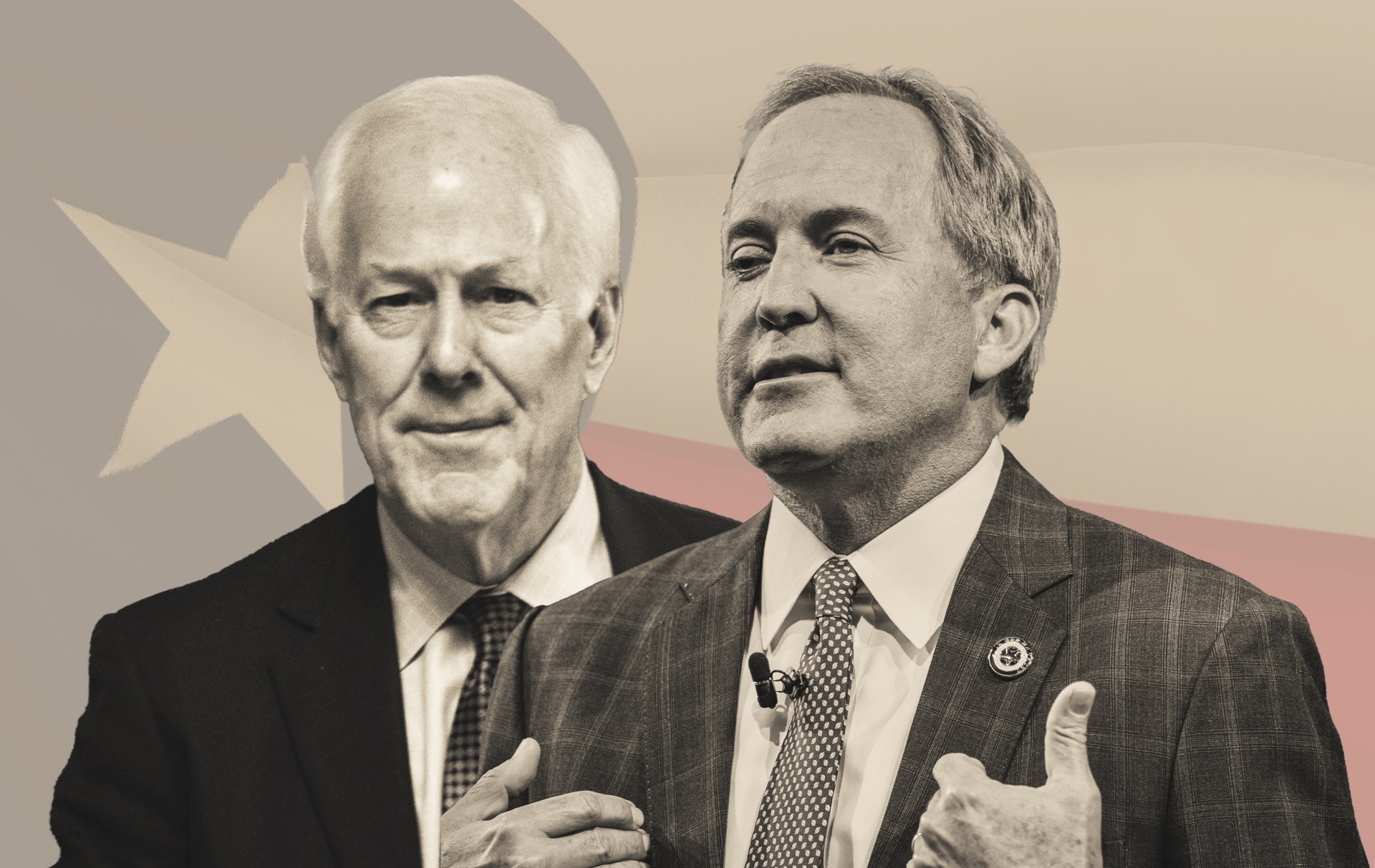 Illustration by Noah Hickey/The Dispatch (Photos by Anna Rose Layden and Brandon Bell via Getty Images).