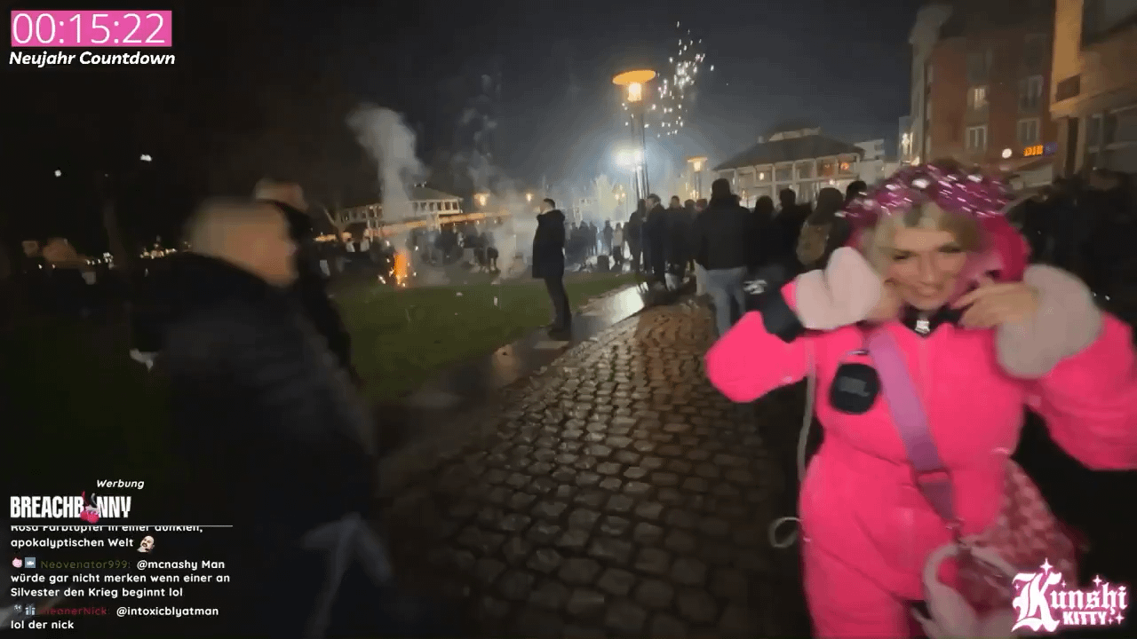Streamer Kunshikitty wanted to show her chat that women can safely walk past cheerful groups of men in Cologne, Germany; however, that was not the case, as she was attacked multiple times during New Year’s celebrations.