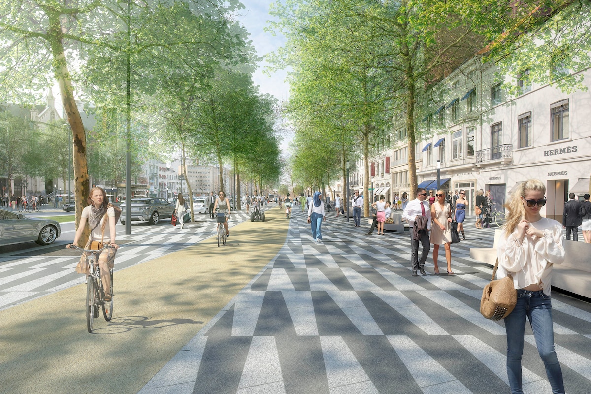 Axe Toison d'Or - Boulevard de Waterloo