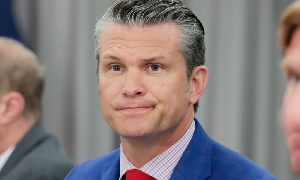 A portrait image of Pete Hegseth.