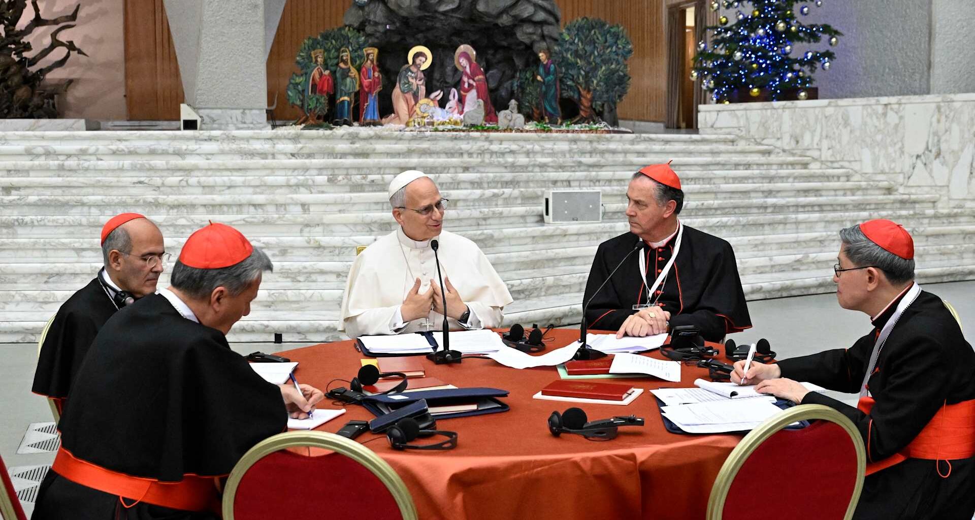 As consistory opens, Leo XIV tells cardinals ‘I am here to listen’