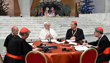 As consistory opens, Leo XIV tells cardinals ‘I am here to listen’