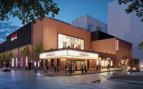Portland City Music Hall architectural rendering