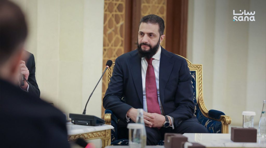 President al-Sharaa discusses with EU Leaders reconstruction and economic partnership