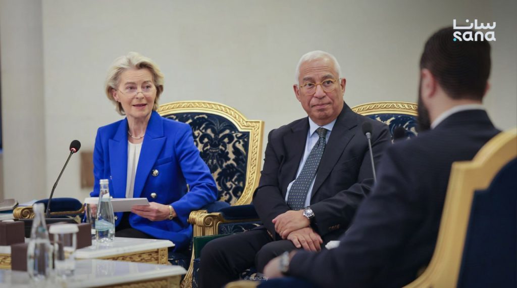 President al-Sharaa discusses with EU Leaders reconstruction and economic partnership