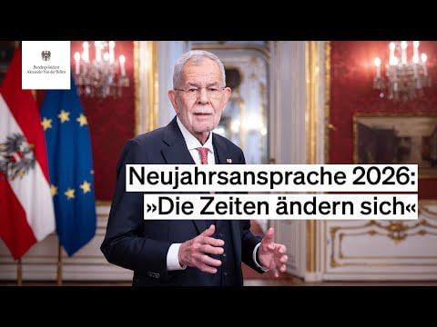 „Es ist Zeit für einen neuen Europa-Patriotismus“ Neujahrsansprache 2026 vom Bundespräsidenten Alexander Van der Bellen