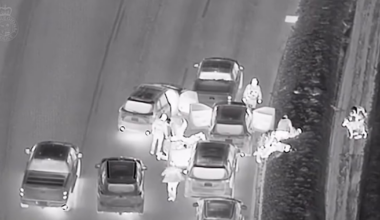 Video shows arrest of suspects