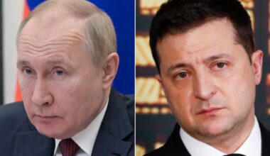 Russian President, Vladimir Putin and Ukrainian President Volodymyr Zelenskyy