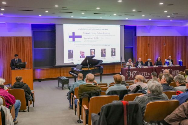 Leena-Kaisa Mikkola, Finland's ambassador to the U.S., gave a presention at the University of Scranton on Thursday.