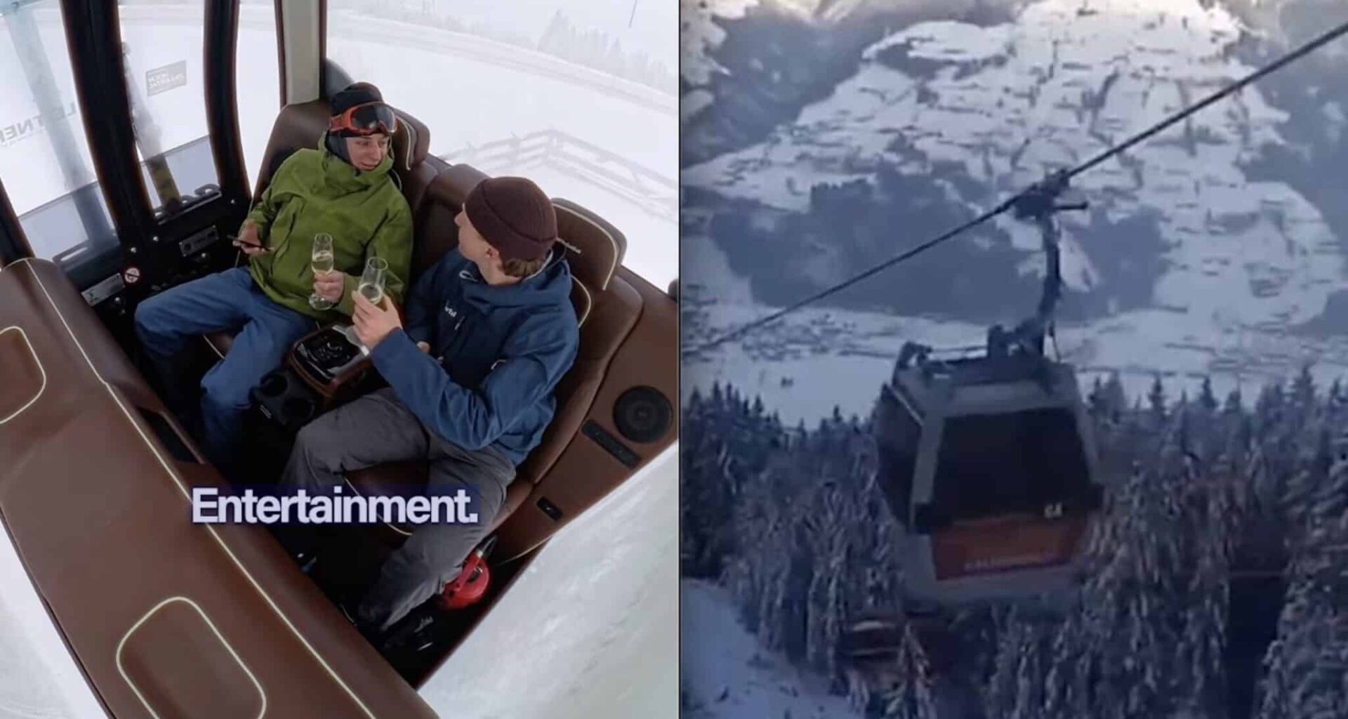Austrian Ski Resort Introduces Luxury "Limousine" Gondola Cabin